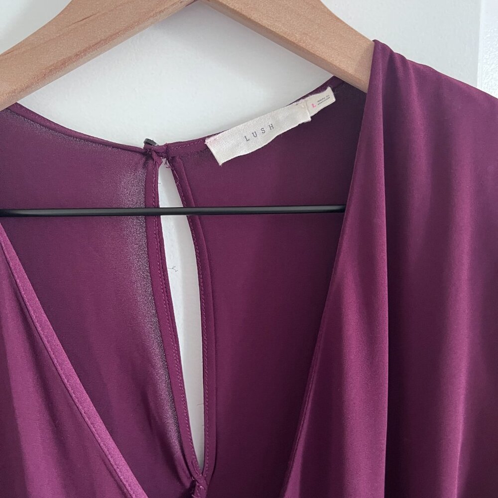 Lush Elly Nordstrom Chiffon Wrap Dress - Picture 4 of 7